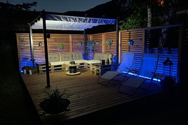 Lounge in giardino